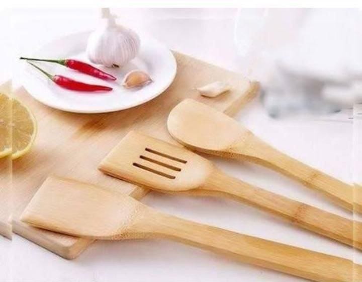 طقم معالق خشب مكون من 3 قطع