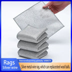 Silver Wire Rags –  سلك مواعين صغير ٥ قطع